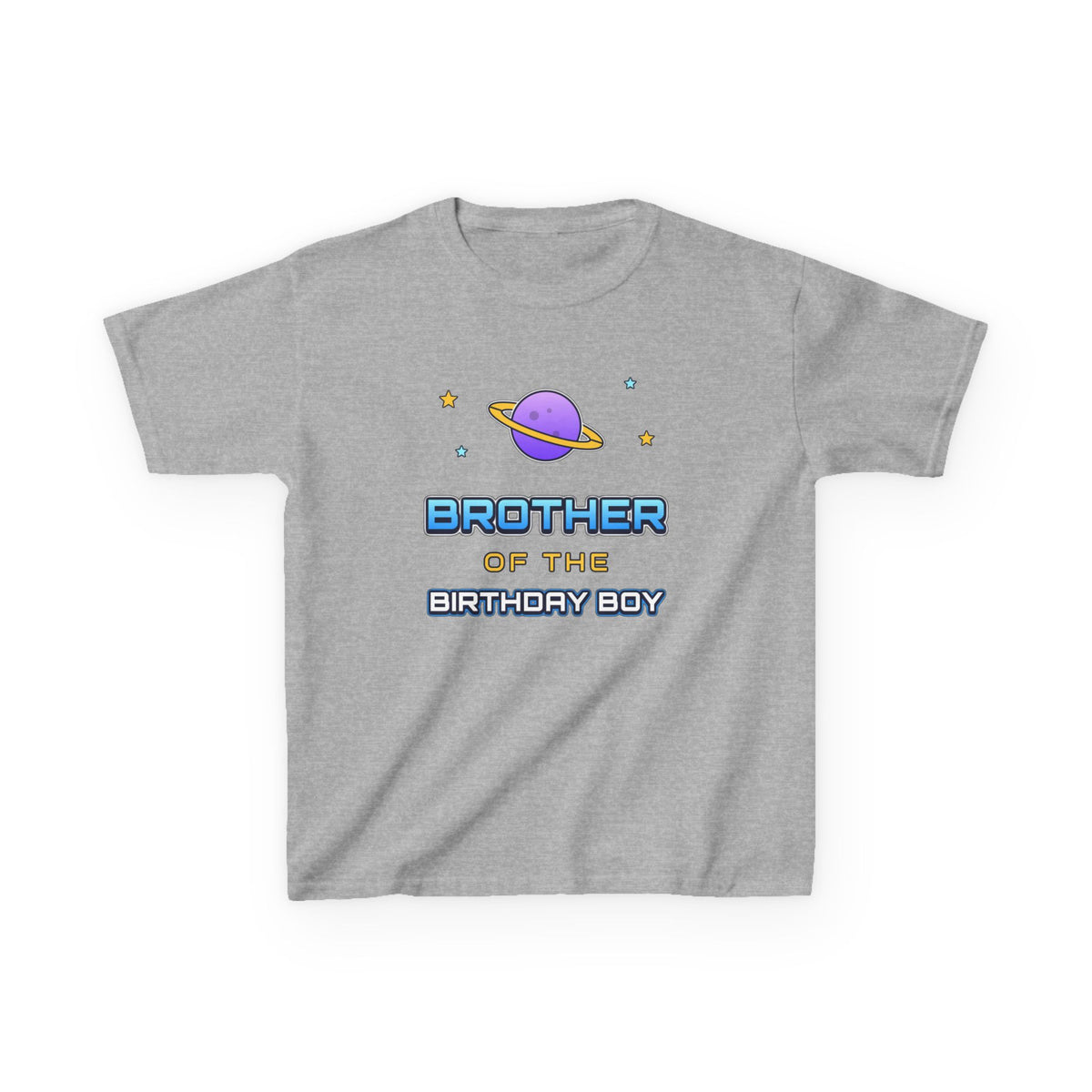 Brother of the Birthday Boy Space birthday shirt – kids Gildan tee by Happywear