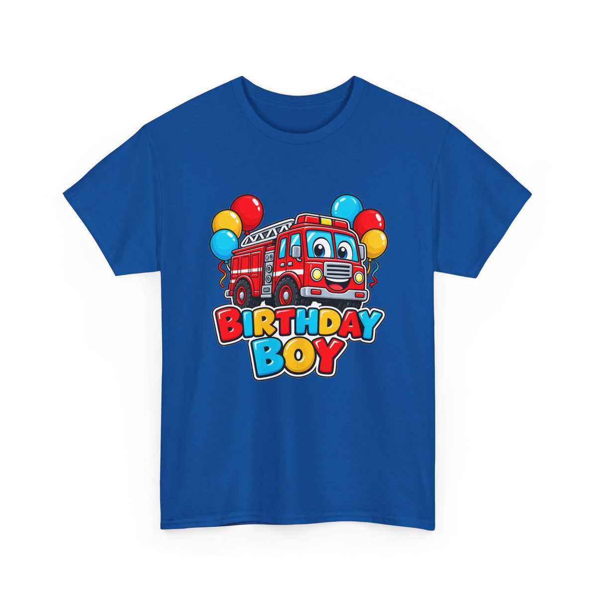 Birthday Boy Fire Truck Tee