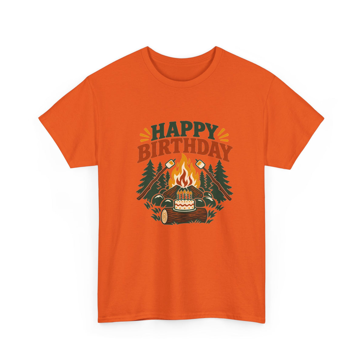 Camping Happy Birthday Tee