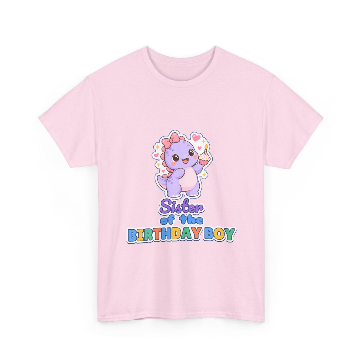 Sister of the Birthday Boy Dino birthday shirt – Gildan tee by Happywear
