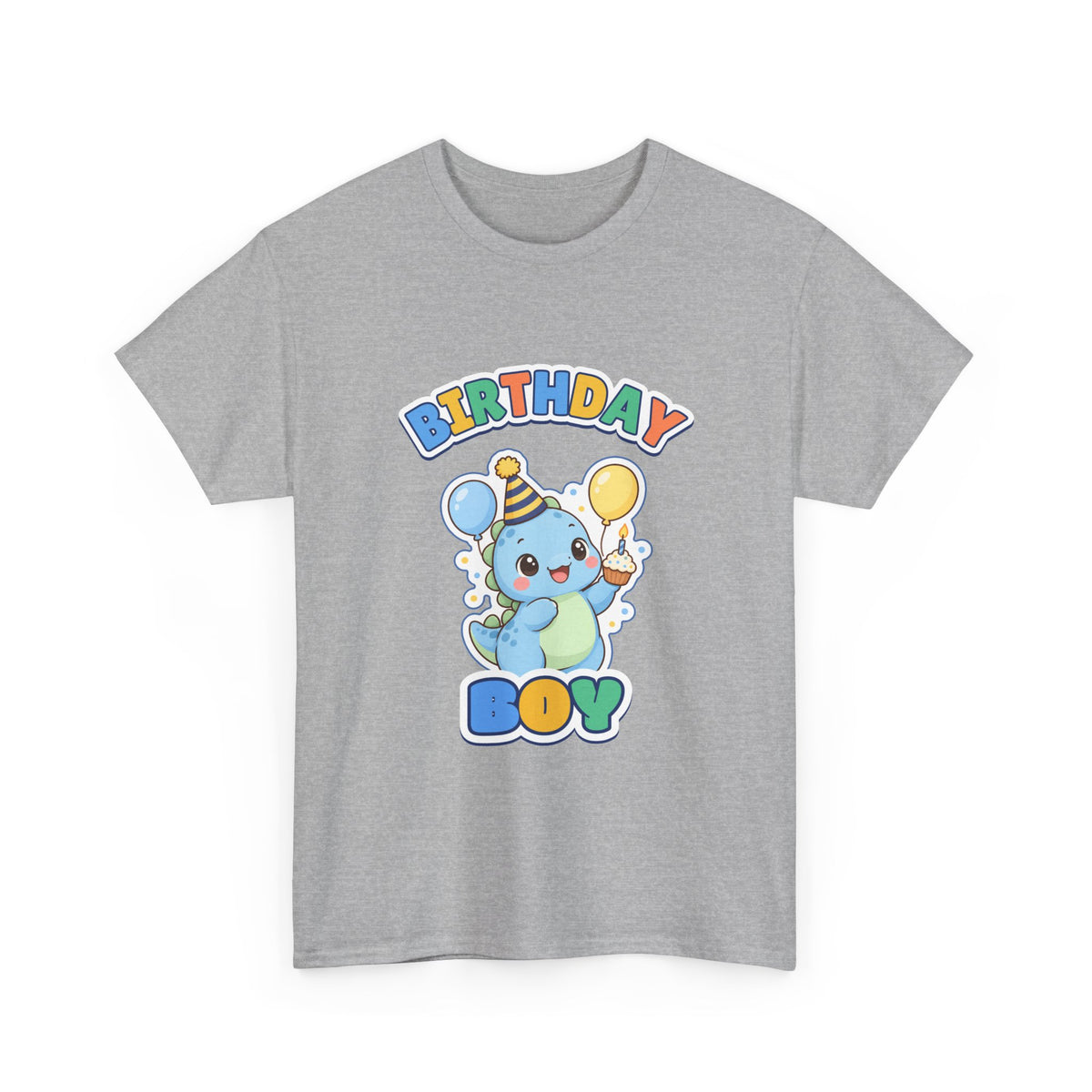Birthday Boy Dino birthday shirt – Gildan tee by Happywear
