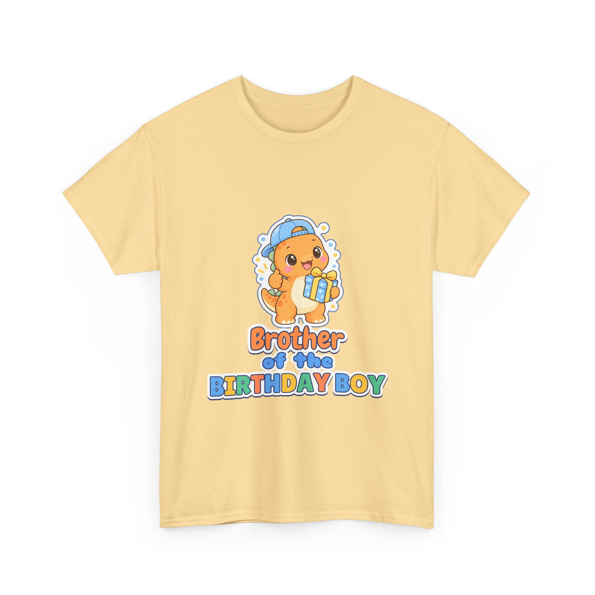 Brother of the Birthday Boy Dino birthday shirt – Gildan tee by Happywear