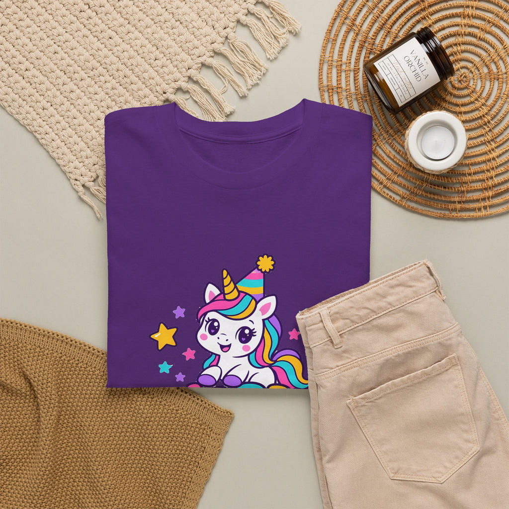 Personalized Rainbow Unicorn Birthday Shirt – Add Name & Age