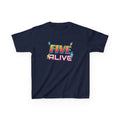 Five Alive 5th Birthday shirt – kids Gildan tee by Happywear