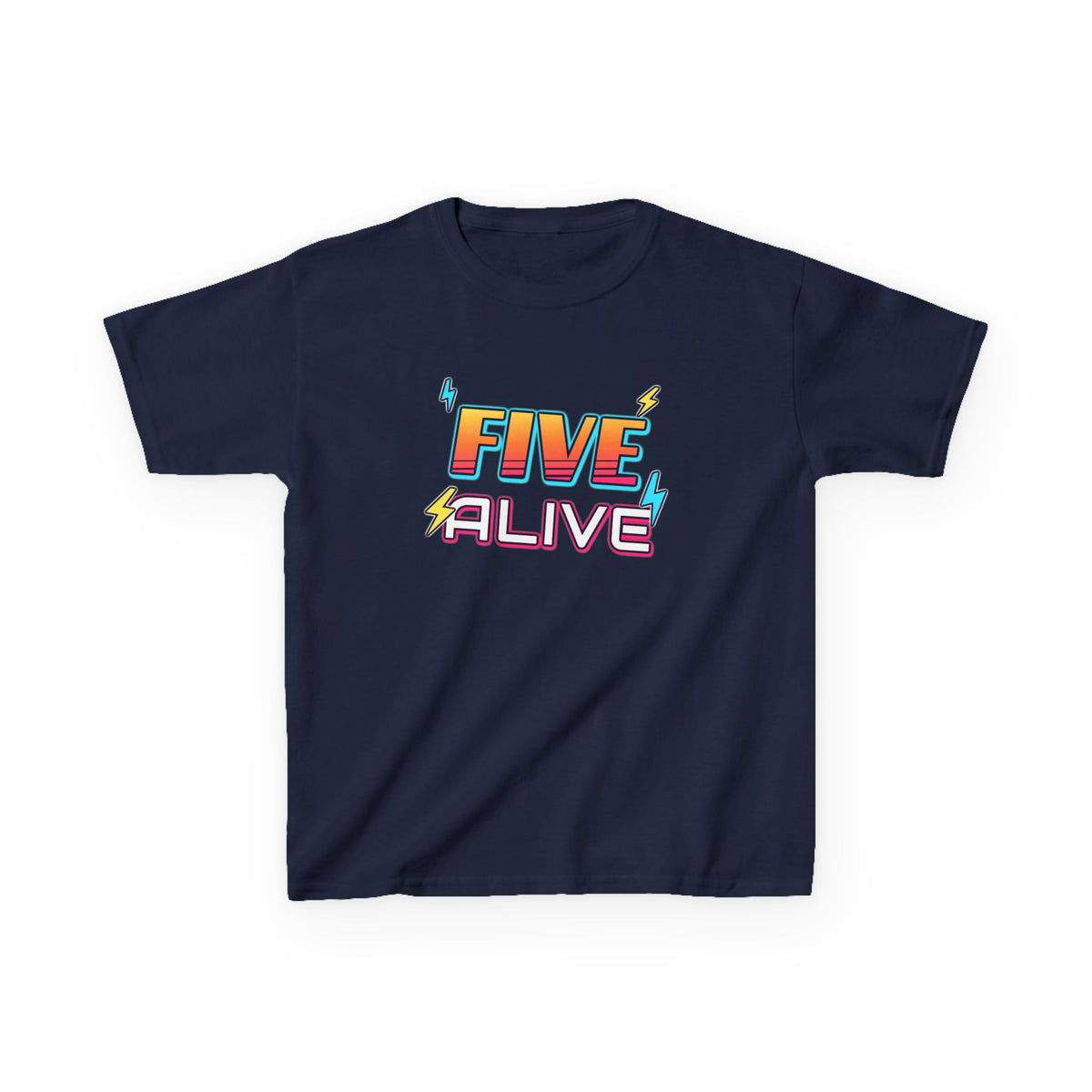 Five Alive 5th Birthday shirt – kids Gildan tee by Happywear
