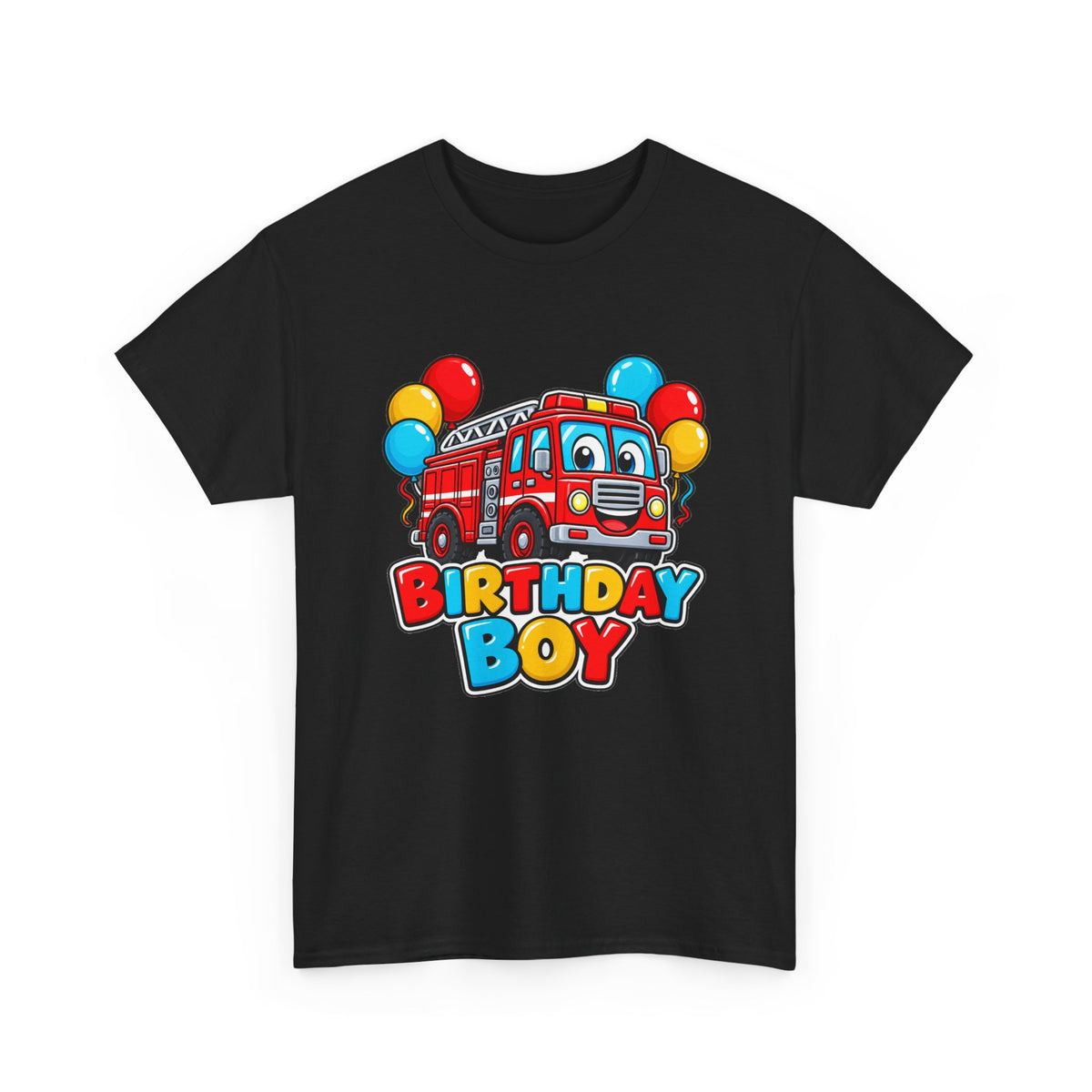 Birthday Boy Fire Truck Tee