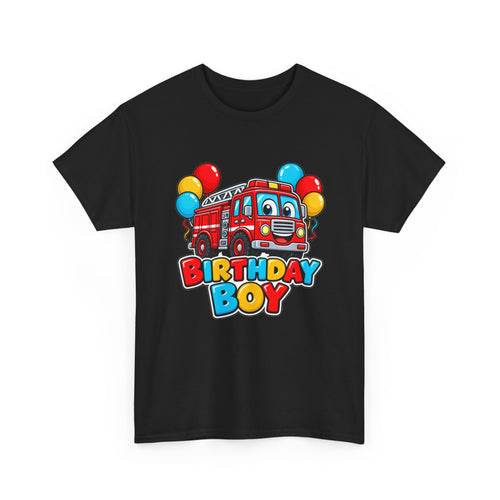Birthday Boy Fire Truck Tee
