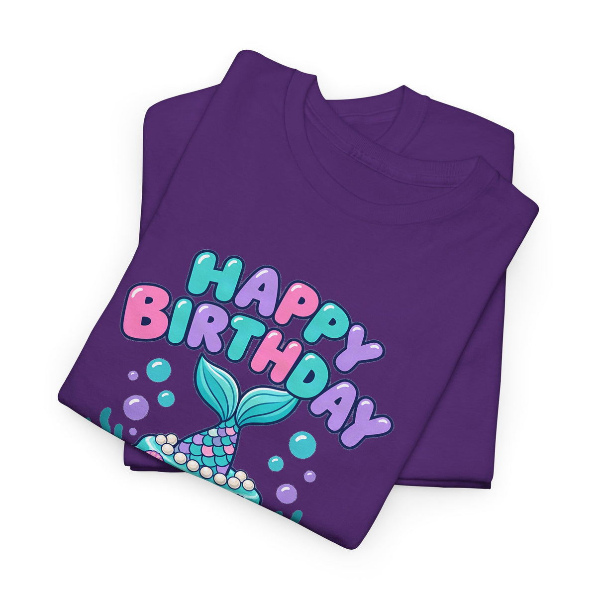 Personalized Mermaid Birthday Shirt – Add Name & Age