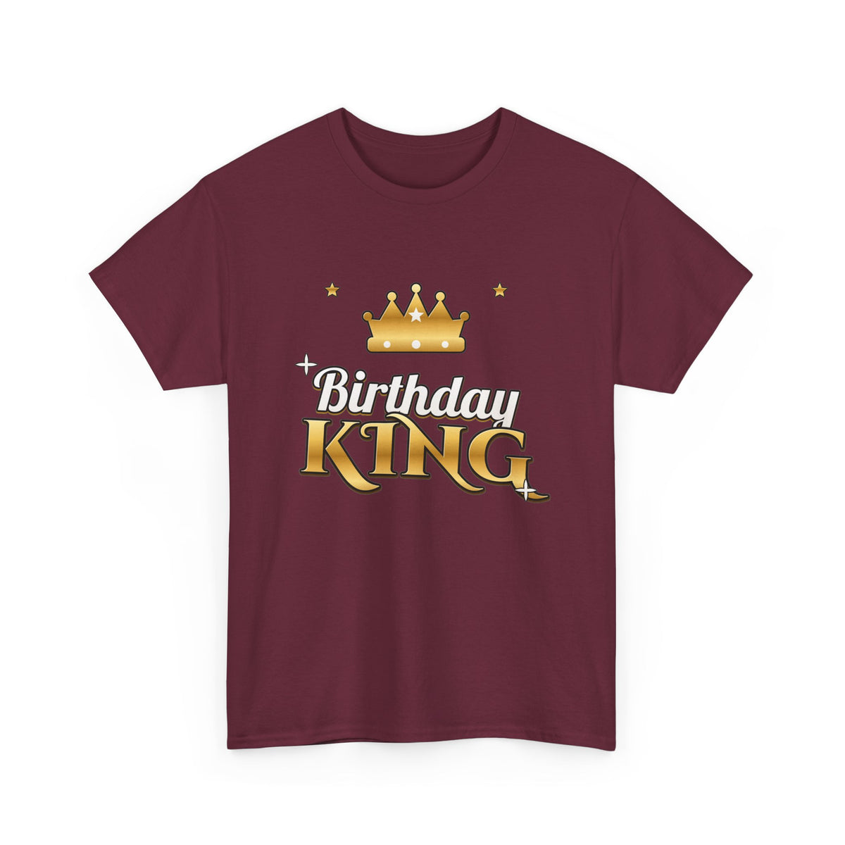 Birthday King Gold Crown birthday shirt – Gildan tee by Happywear