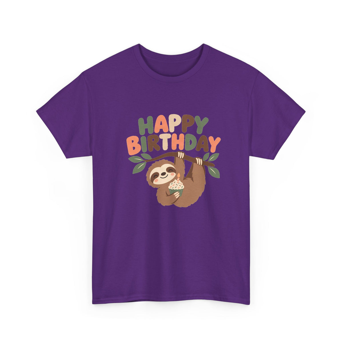 Sloth Happy Birthday Tee