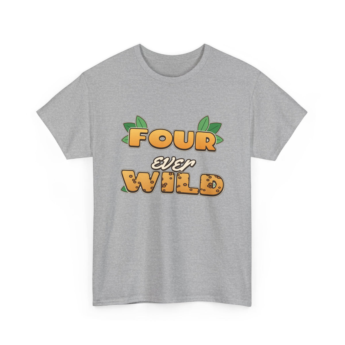 Four Ever Wild 4th Birthday shirt – Gildan tee by Happywear