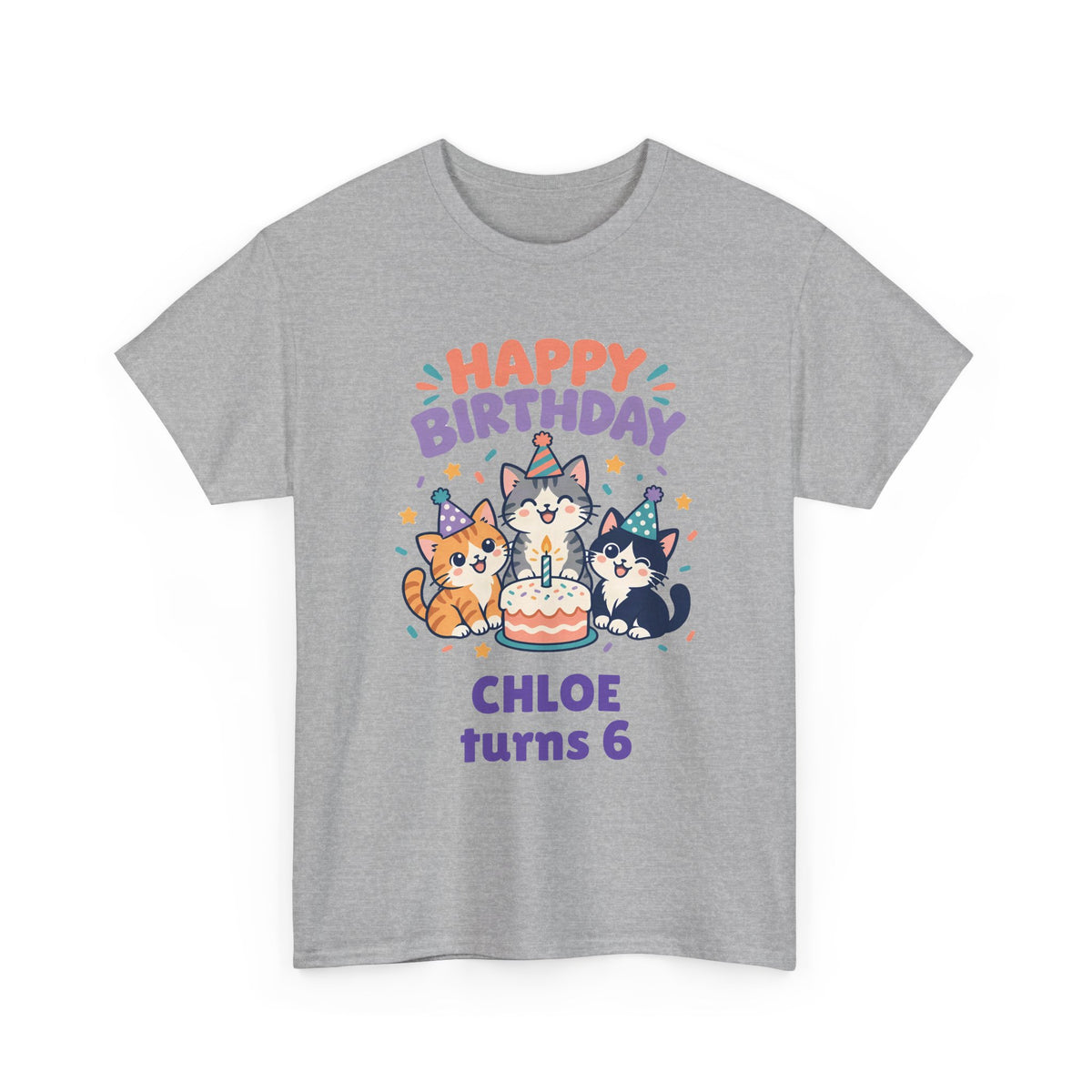 Personalized Party Kittens Birthday Shirt – Add Name & Age
